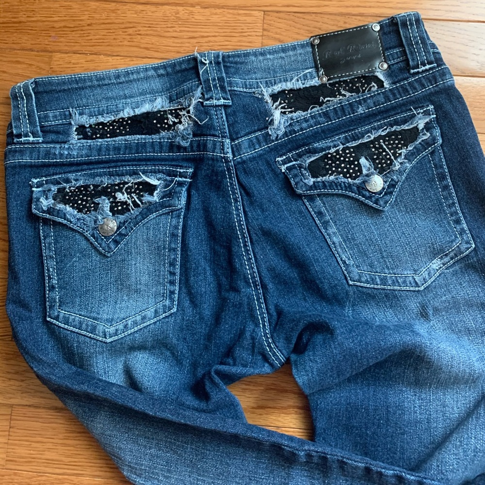 Red Rivet jeans. - Picture 3 of 4